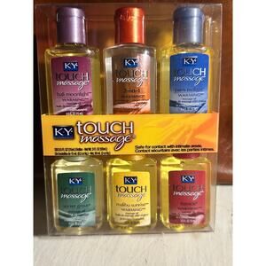 RARE VTG 2007 KY Touch Massage Warming 6 mini bottles .5 oz each